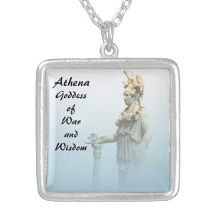Athena i misten silverpläterat halsband