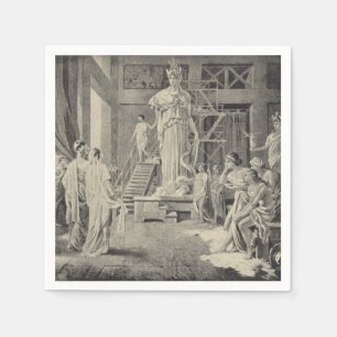 Athena i Parthenon Pappersservett