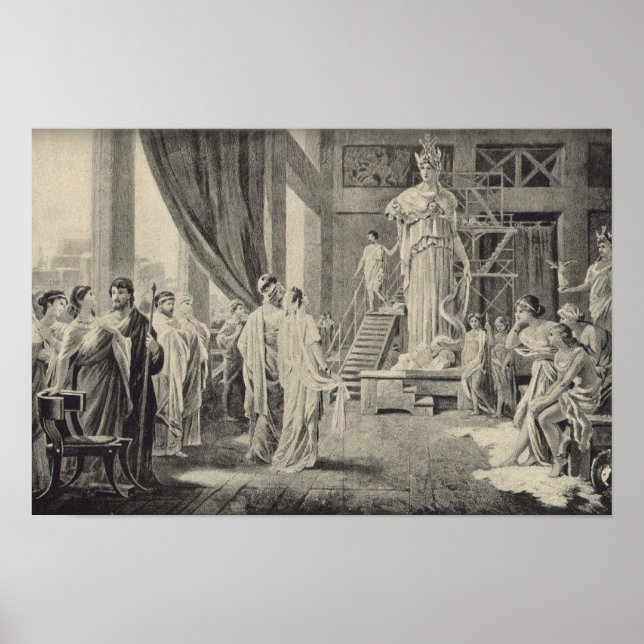 Athena i Parthenon Poster (Framsidan)