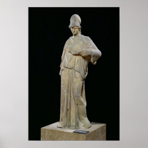 Athena med en cist, romare kopierar av ett 4th poster