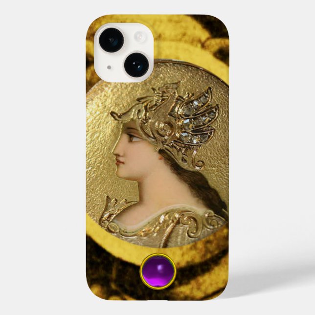 ATHENA MED FANTASY GRIFFINS OCH LILA GEMSTONE (Baksida)