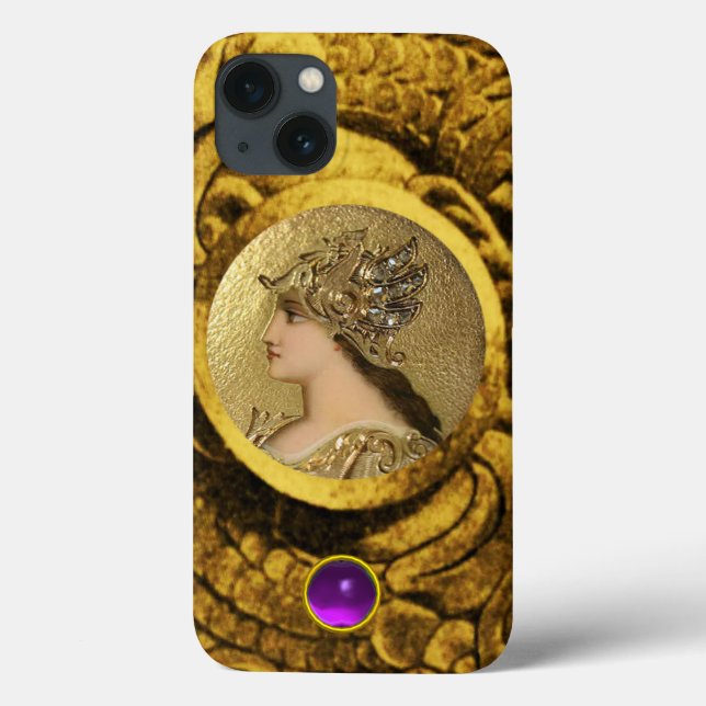 ATHENA MED FANTASY GRIFFINS OCH LILA GEMSTONE (Baksida)