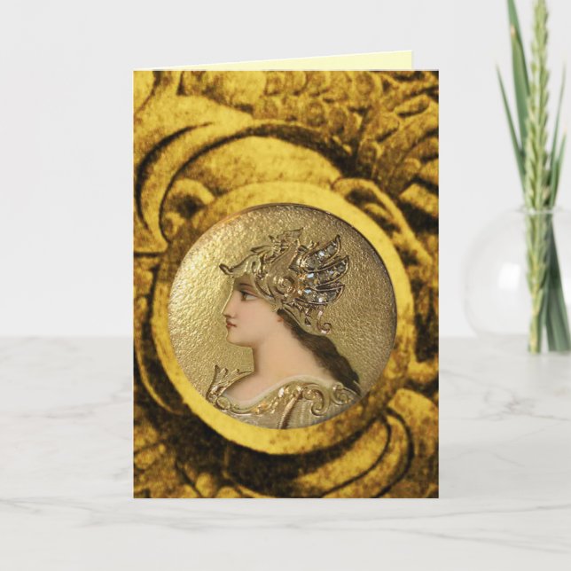 ATHENA OCH BEKÄMPNING AV GRÖDOR KORT (Framsida)