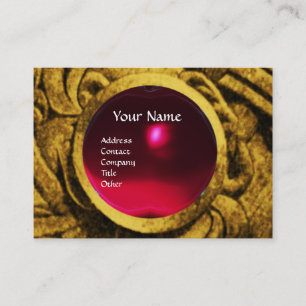 ATHENA OCH KAMPANDE GRIFFINS MONOGRAM, Red Ruby Visitkort