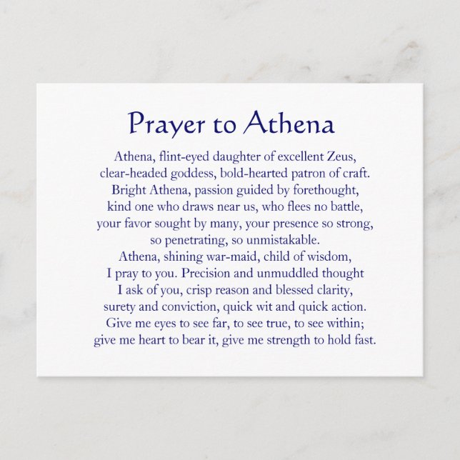 Athena Postcard Vykort (Framsida)