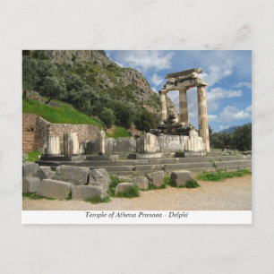Athena Pronaea-templet - Delphi Vykort