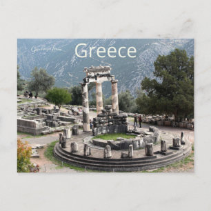 Athena Pronaia Sanctuary i Delphi Greece Vykort