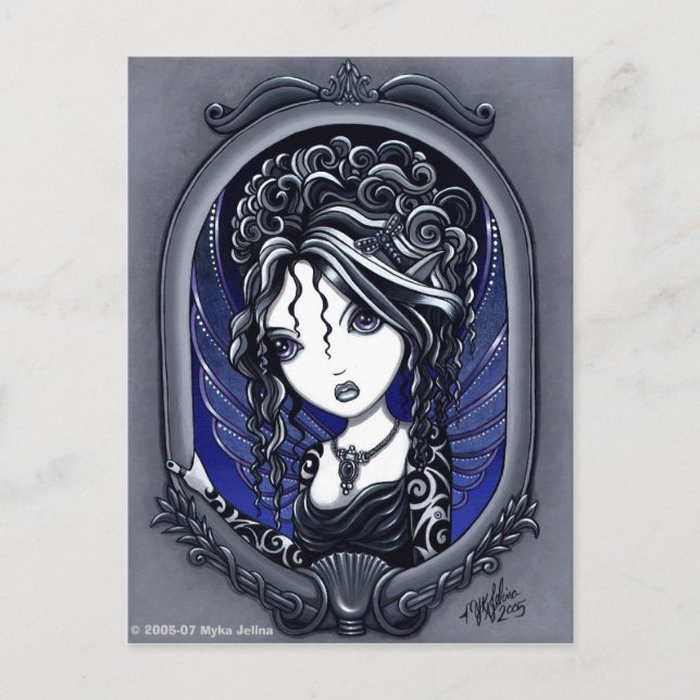 "Athena" Tattooed Fae Postcard Vykort (Framsida)