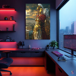 Athena, Wisdomens och Krig gudinna - Guardian Poster
