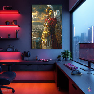 Athena, Wisdomens och Krig gudinna - Guardian Poster