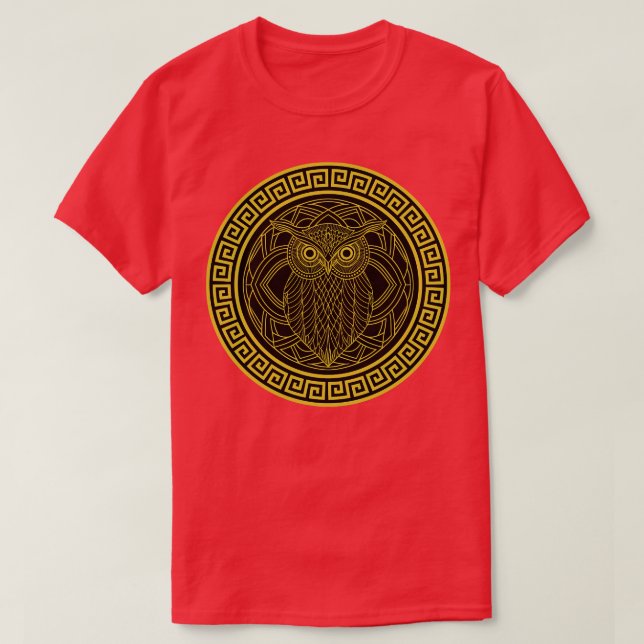Athenian uggla t shirt (Design framsida)