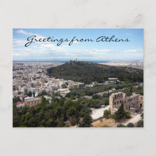 athens filopappos view vykort