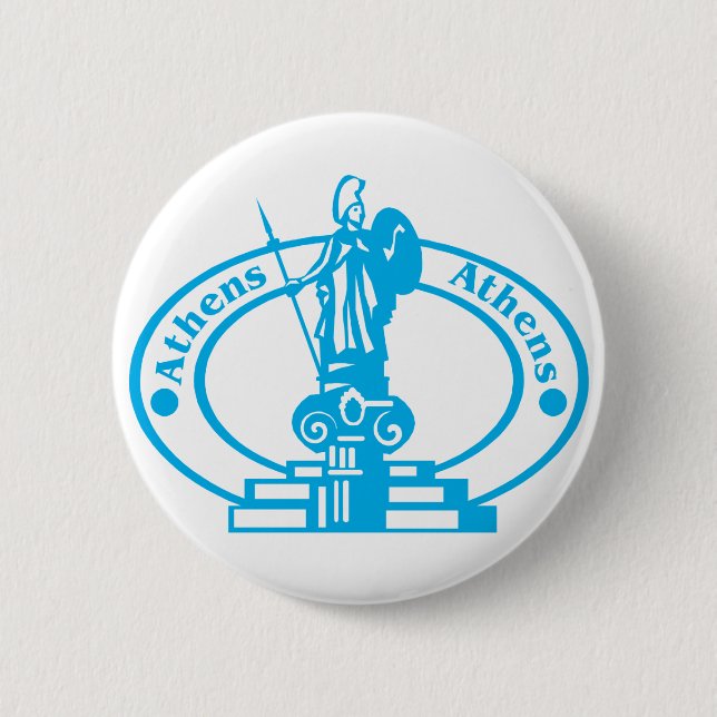 Athens frimärke knapp (Framsida)