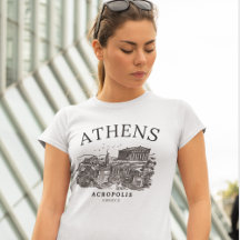 Athens Grecce Acropolis Vintage scene