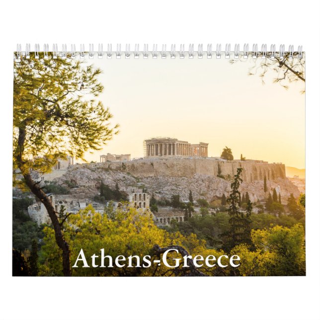 Athens-Greece Calendar Kalender (Omslag)