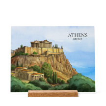 Athens Greece Watercolor | Historic Views