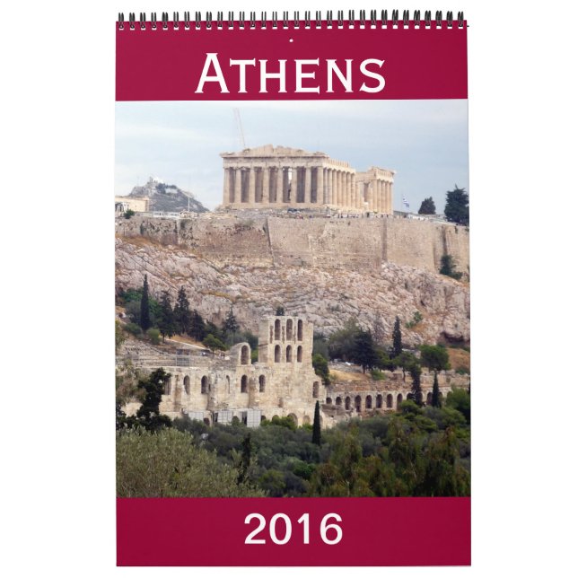 athens grek 2016 kalender (Omslag)