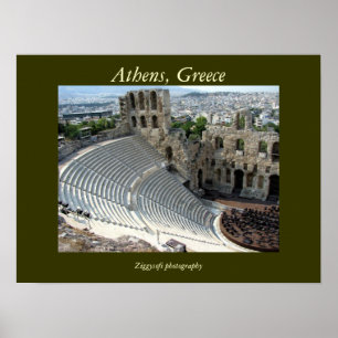 Athens Grekland affisch