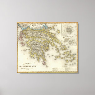 Athens Grekland Canvastryck