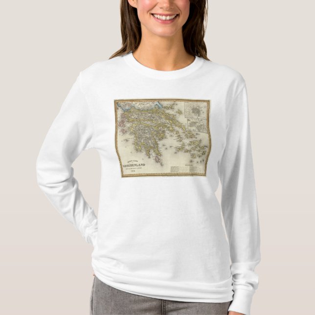 Athens Grekland T Shirt (Framsida)