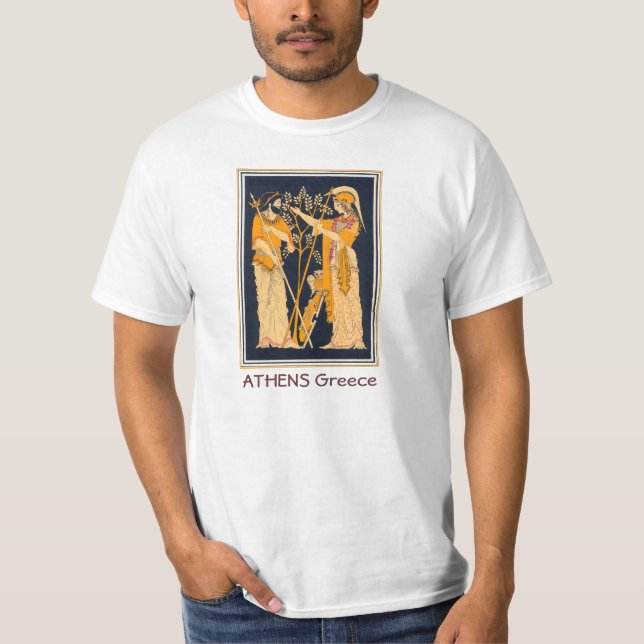 Athens Grekland Tee Shirt (Framsida)