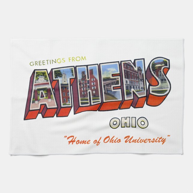 Athens Ohio Kökshandduk (Horisontell)