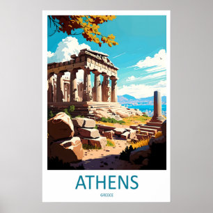 Athens Poster National Ski ParkVintage Resa