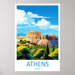 Athens Resor Ski National Affisch ParkVintage