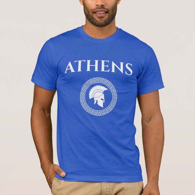 Athens Spartansk T Shirt (Framsida)