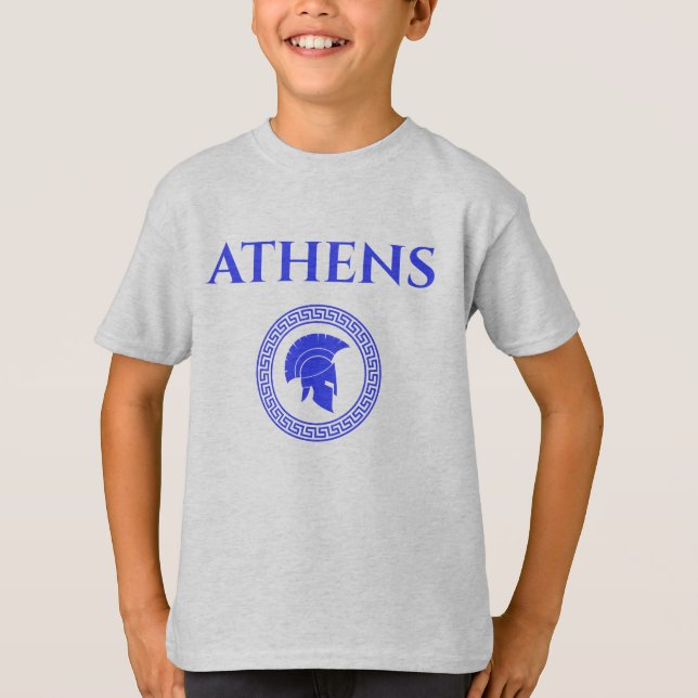 Athens Spartansk T Shirt (Framsida)