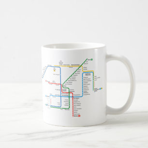 Athens underjordisk kartamugg kaffemugg