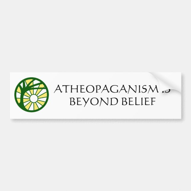 Atheopaganism bildekal (Framsidan)