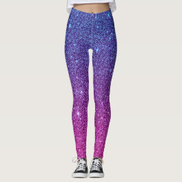Athleisure för aftonhimmelglitter Yoga flåsar Leggings