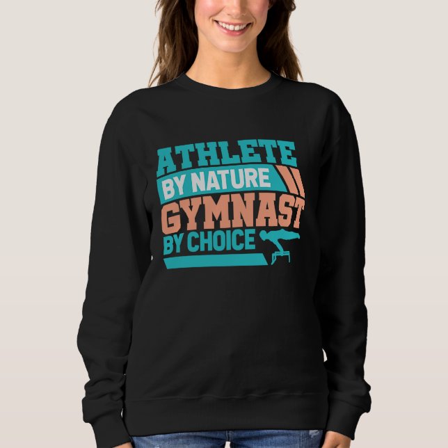 Athlete by Nature and Gymnast  Aerobic step & Gymn T Shirt (Framsida)