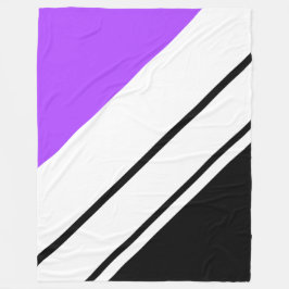 Athletic Bright Lila Black White Tävla Rand Fleecefilt