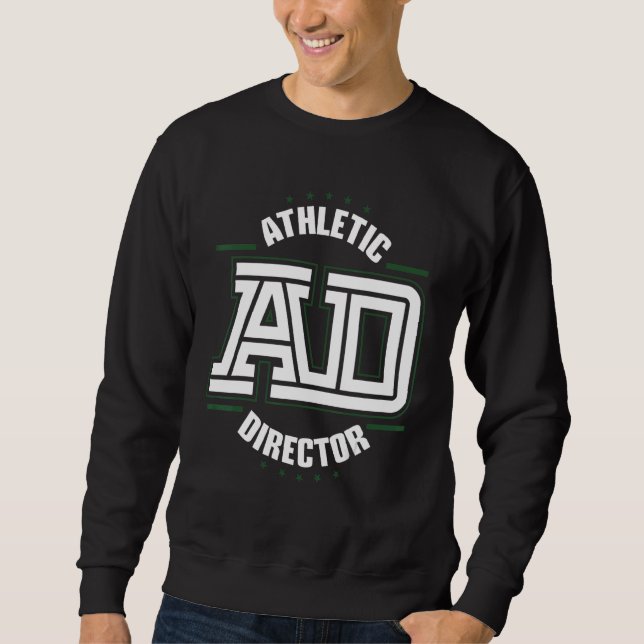 Athletic Director AD Administrator Apparel 1 Lång Ärmad Tröja (Framsida)