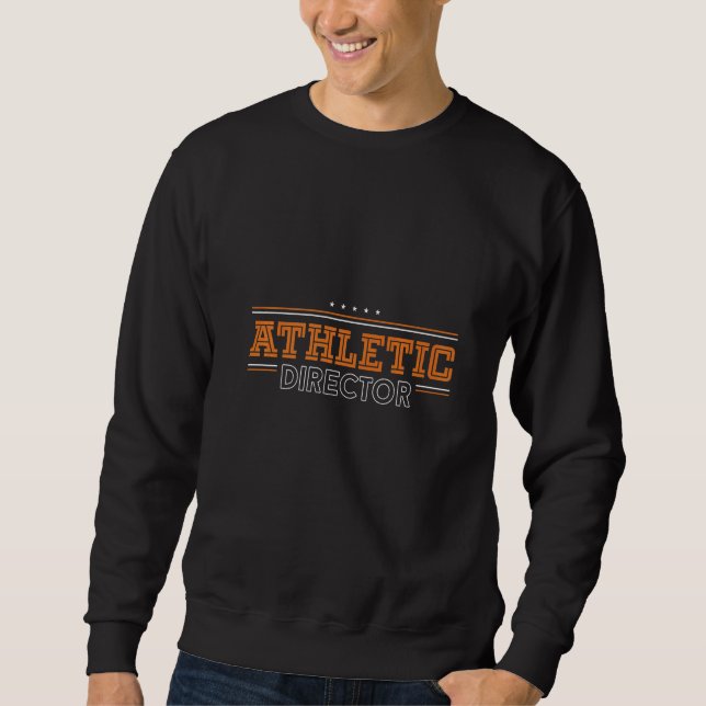 Athletic Director AD Administrator Apparel  1 Lång Ärmad Tröja (Framsida)