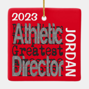 Athletic Director Extraordinaire ANPASSNINGSBAR Julgransprydnad Keramik