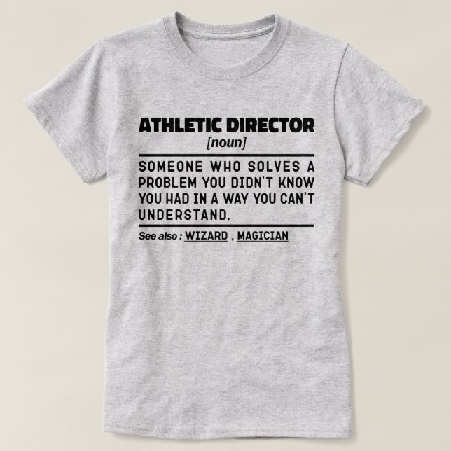 Athletic Director Noun Definition Sport Coola Mamm T Shirt (Design framsida)