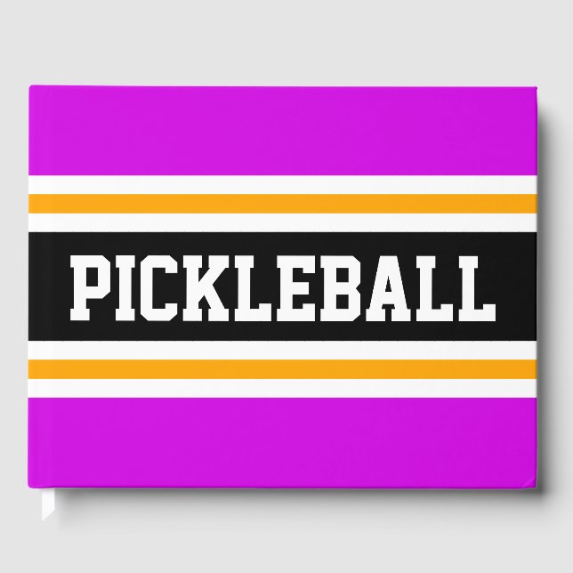 Athletic PICKLEBALL Rosa Black Tävla Rand Gästböcker (Framsida)