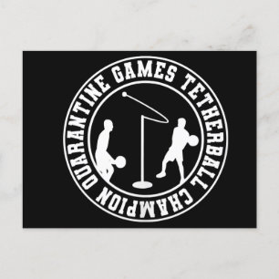 Athletic Quarantine Games Tetherball Tennis Meddelande Vykort