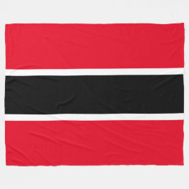 Athletic Roligt Sporty Black Red White Rand Fleecefilt