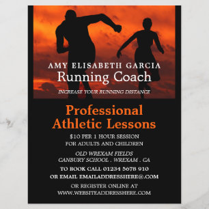 Athletic Silhouettes, Athletics Lesson Advert Reklamblad