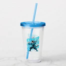 Athletic Soccer Cat Tumbler - Kids Game Day Hydrat Take Away Mugg