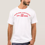 Athletic Sport Template City State T Shirt<br><div class="desc">PrimAlaska Apparel.</div>