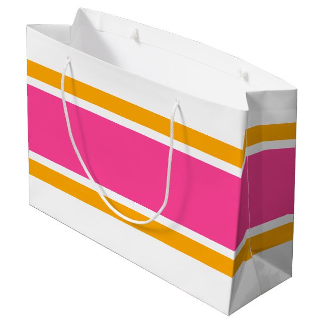 Athletic Sporty Candy Rosa Gult Rand On White (Baksidan Vinklad)