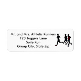 Athletic Springers Running Personalize Address Lab Returadress Etikett