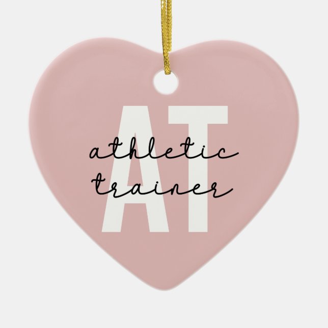 Athletic Trainer AT Athletic Training Julgransprydnad Keramik (Framsidan)