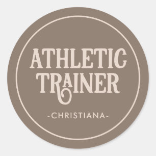 Athletic Trainer Athletic Training Runt Klistermärke