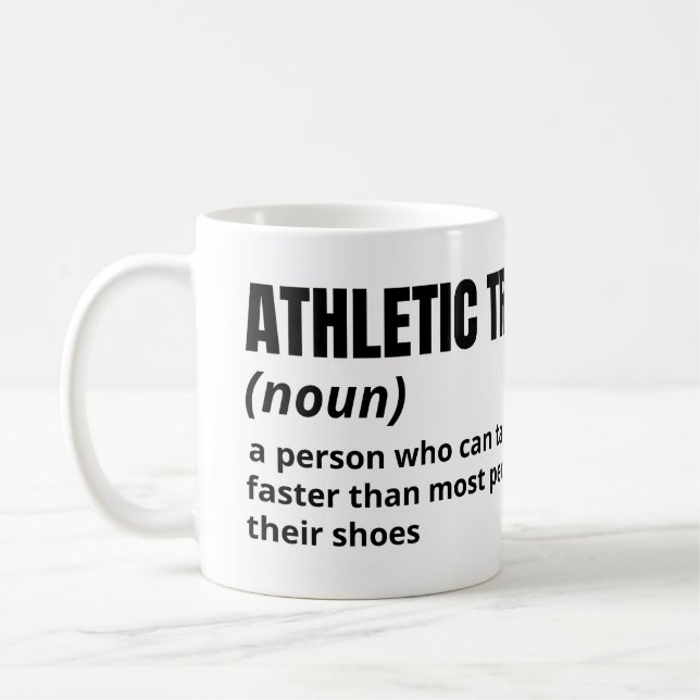 Athletic Trainer Coffee Mugg - Funny Definition (Vänster)